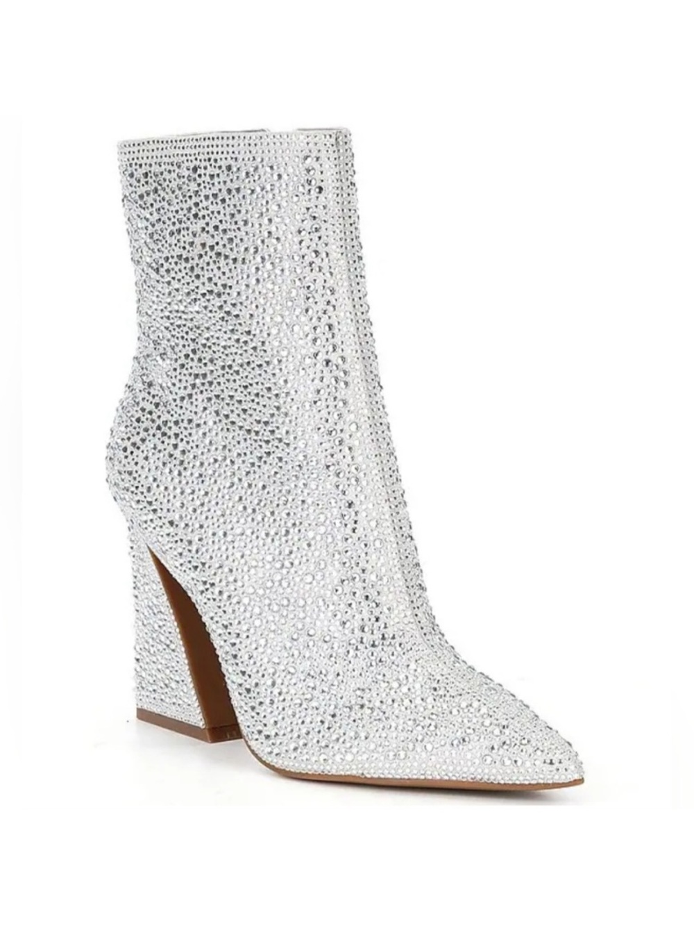 $139 NEW Gianni Bini Zeller Rhinestone Embellished Block Heel Booties 10